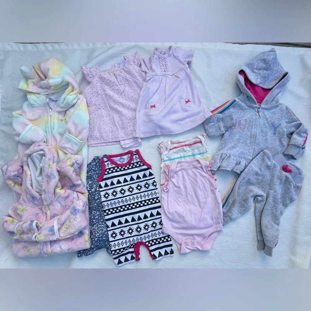 Girls clothing lot 3-6 months matching sets juice contour